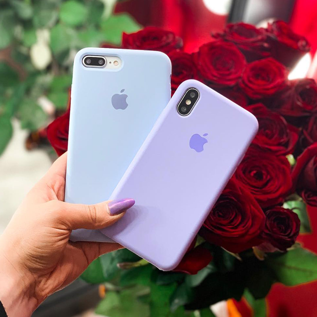 iPhone Silicone Case (Sky Blue) - Lilac Case