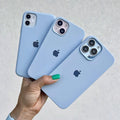 iPhone Silicone Case (Sky Blue) - Lilac Case