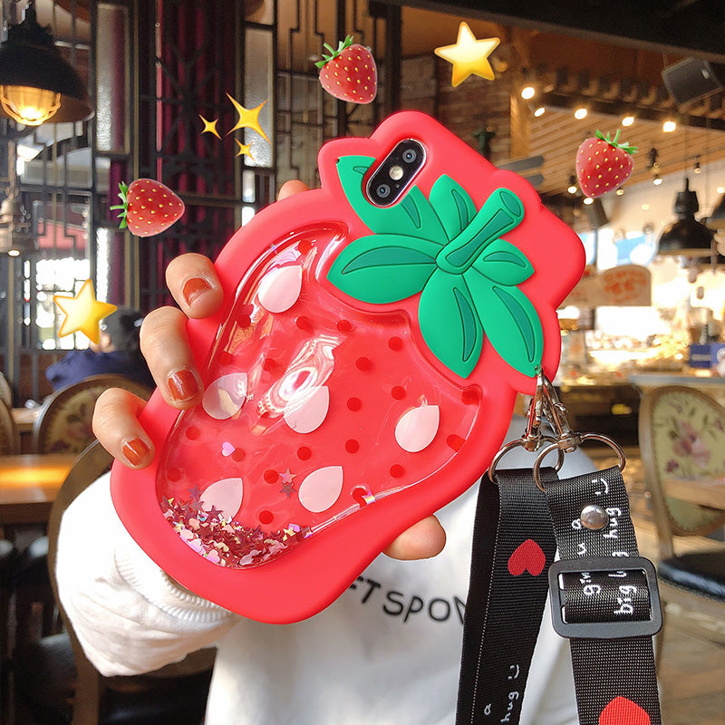 Strawberry Liquid Phone Case for iphone