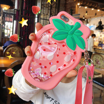 Strawberry Liquid Phone Case for iphone