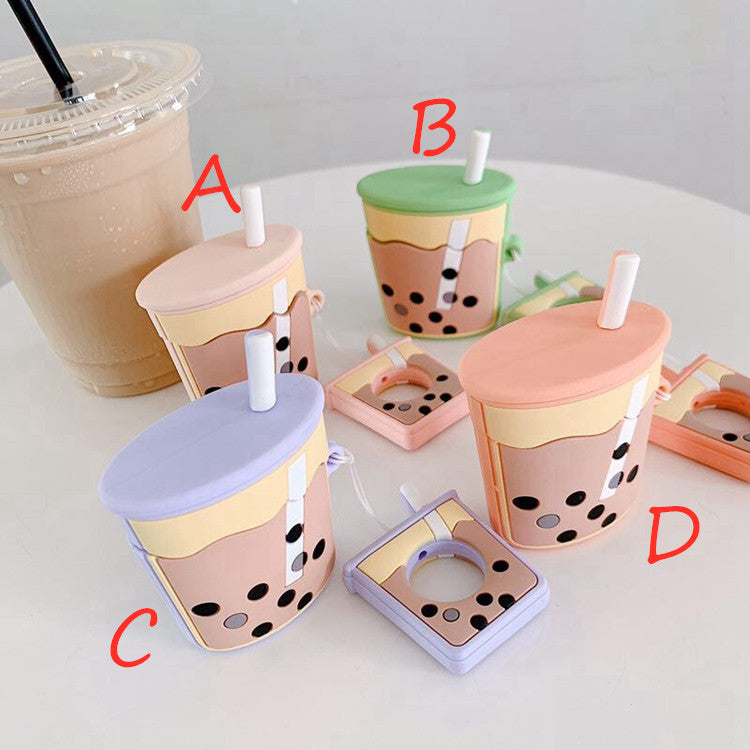 Bubble Tea Bottle Airpods Case For Iphone PN1138