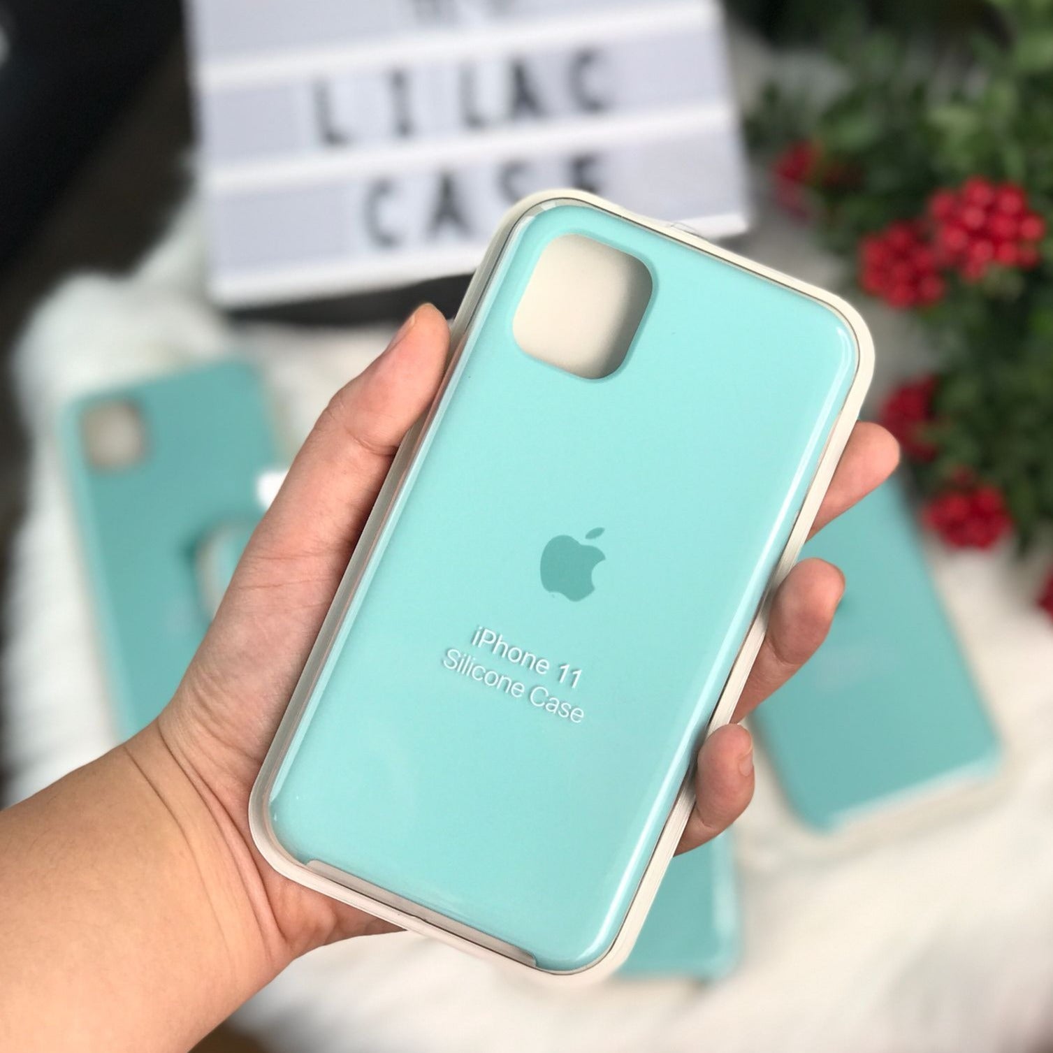 iPhone Silicone Case (Marine Green) - Lilac Case