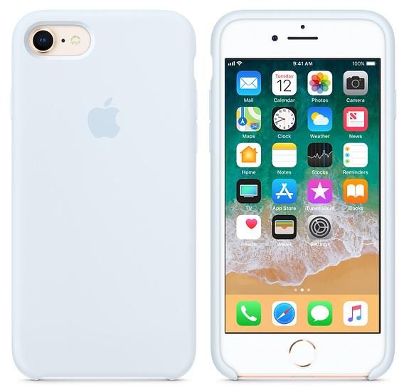 iPhone Silicone Case (Sky Blue) - Lilac Case