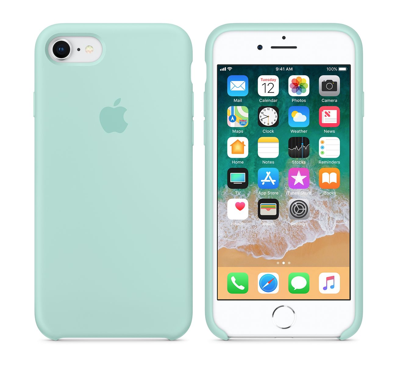 iPhone Silicone Case (Marine Green) - Lilac Case
